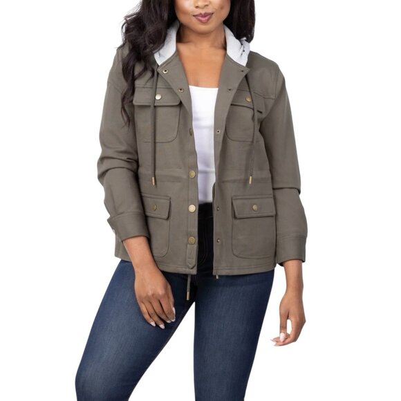Central Park West Jackets & Blazers - Central Park West Women’s Brady Ponte Army Jacket Medium Olive Utility NWT